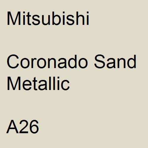Mitsubishi, Coronado Sand Metallic, A26.